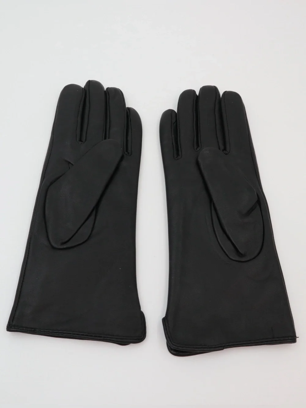 Classic Black Leather Women's Gloves